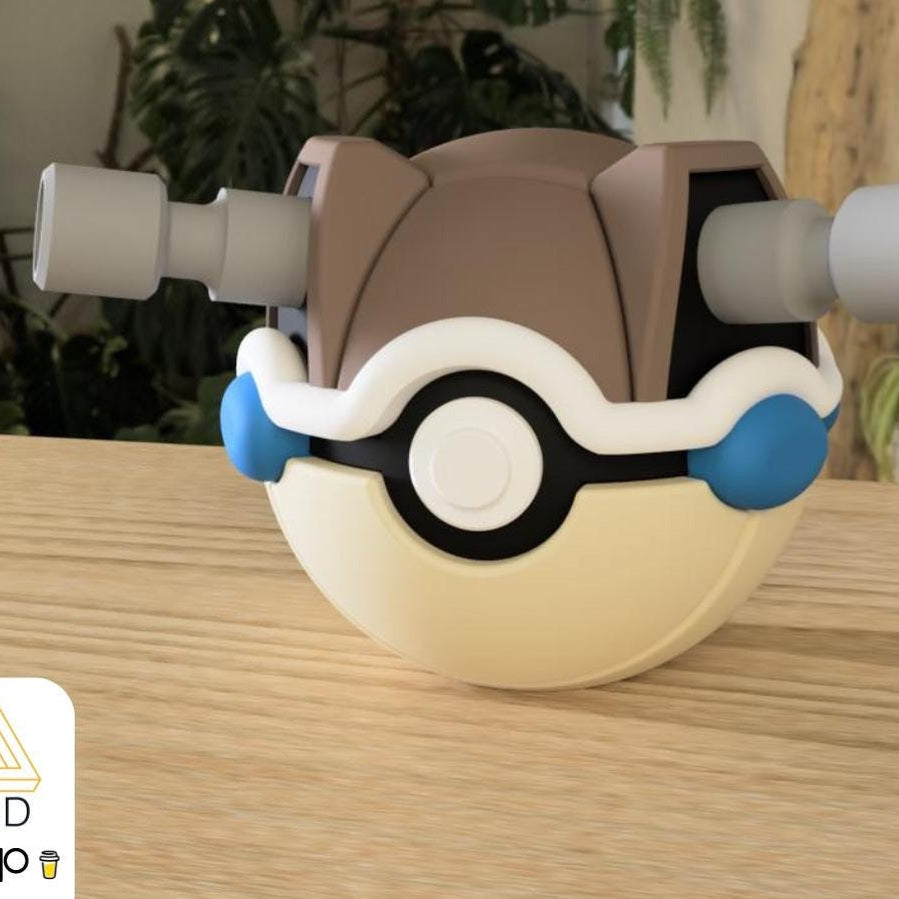 Close up of the water warrior collector ball showing shell detail