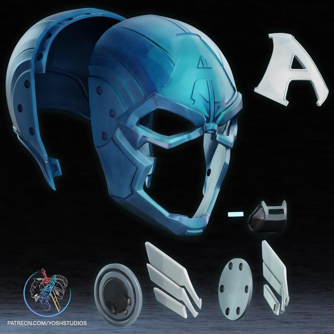 Captain America Collector Mask – Heroic Fan Display Piece
