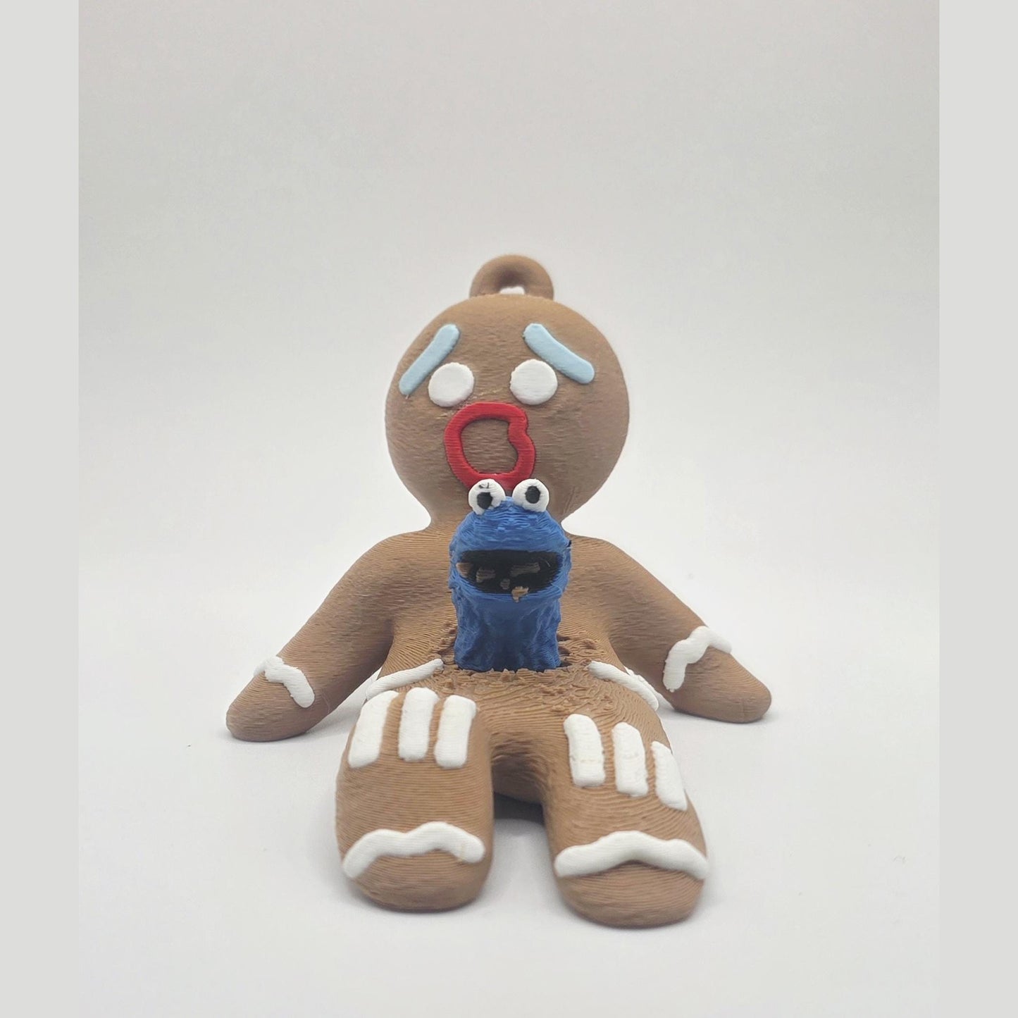 Gingerbread Creature Ornament Surprise Burst Holiday Decor