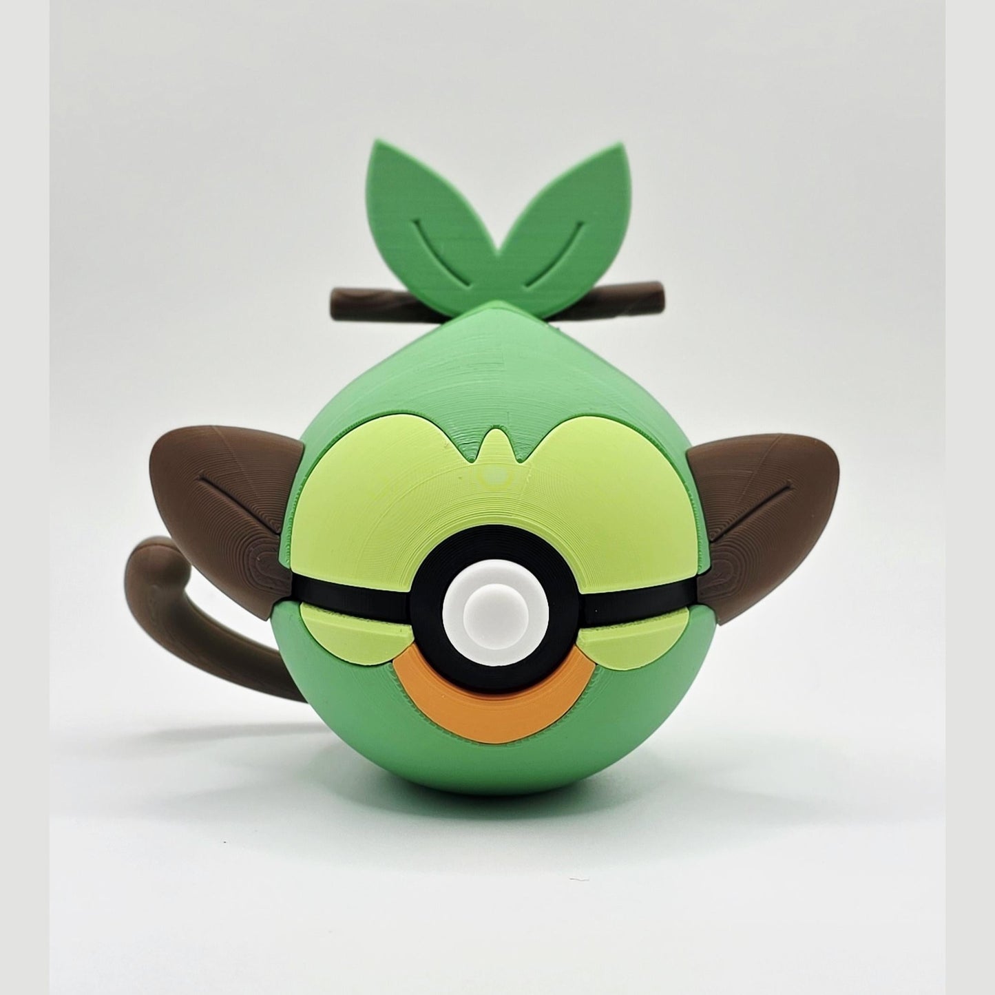 3D Printed Forest Primate Creature Ball Display – Playful Rhythm-Inspired Collector Sphere