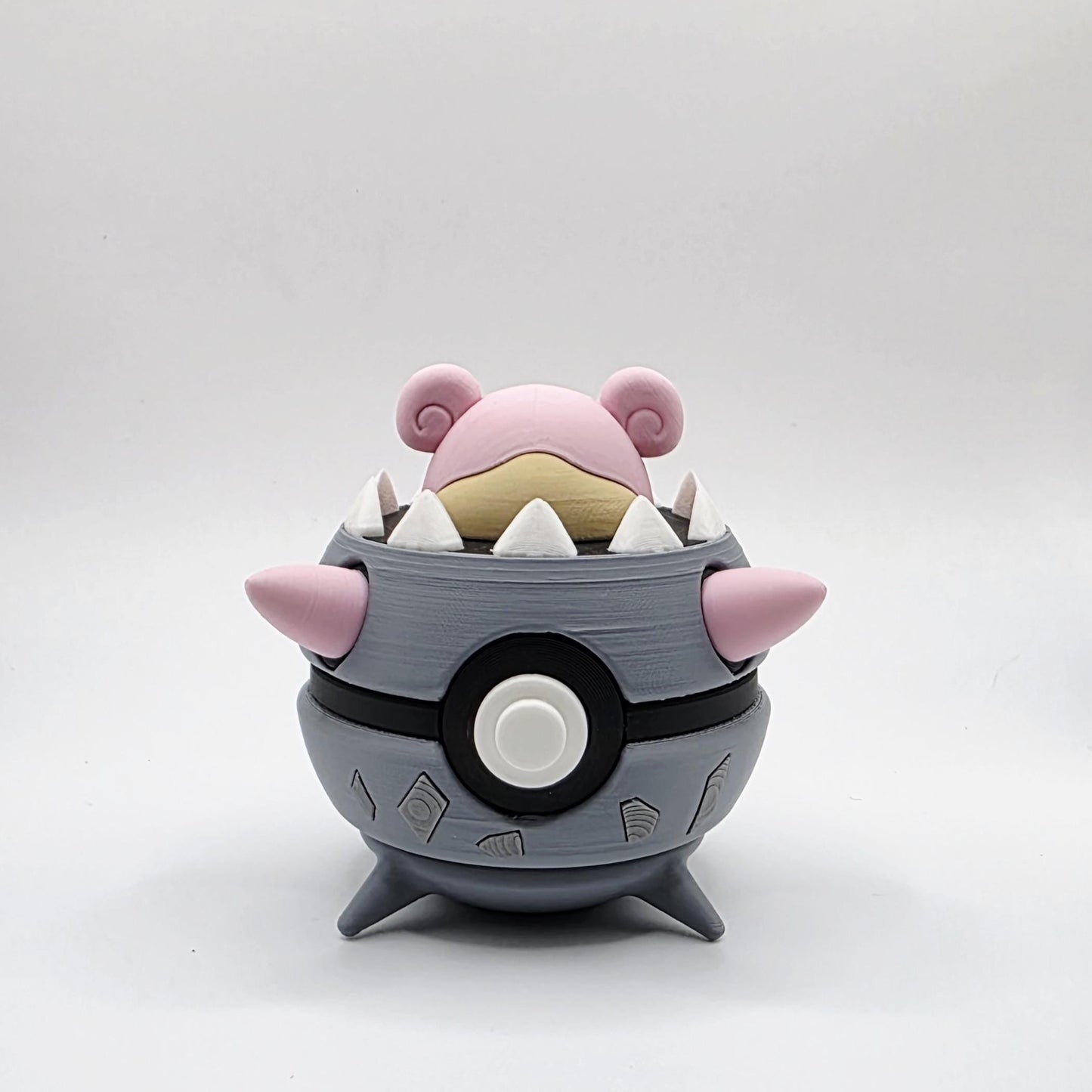 3D Printed Armored Aquatic Creature Ball Display – Heavy Guardian Collector Sphere