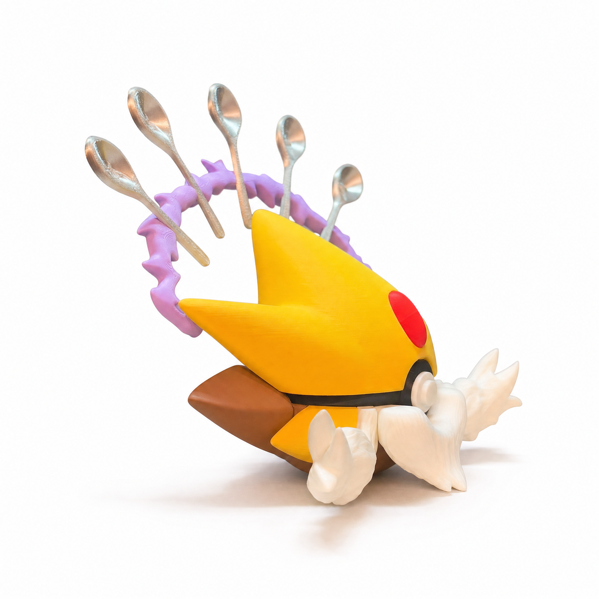Psychic spoon sage creature ball close-up crown and core view