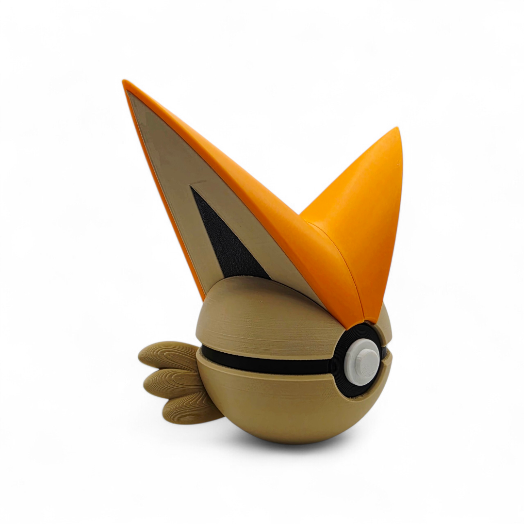 3D Printed Victory Rabbit Creature Ball Mythical Collector Display Figure