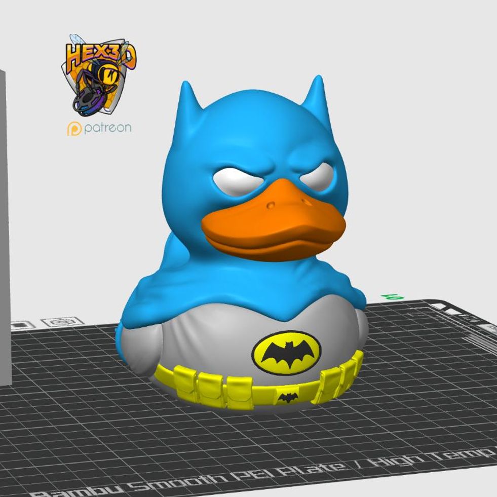 1960s Batman - Themed Rubber Duck – Fun Display Piece for Jeep Lovers - HypedAnubis3D