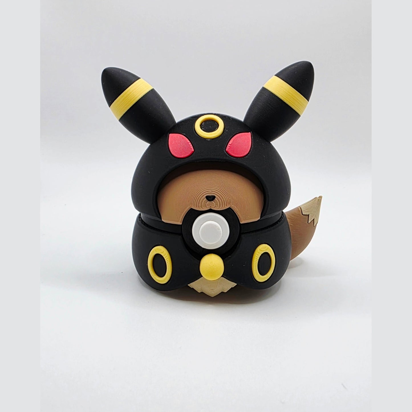 3D Printed Poncho Fox Creature Ball Elemental Variations Collector Display