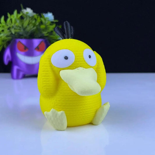 3D - Printed Crochet - Style Psyduck – Pokémon - Inspired Figurine - HypedAnubis3D