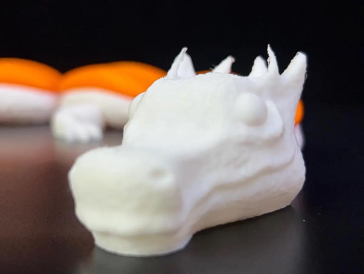 Articulated Sushi Dragon – 3D Printed Toy - HypedAnubis3D