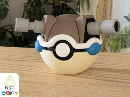 Blastoise - Themed Pokéball – 3D Printed Custom Display Piece - HypedAnubis3D