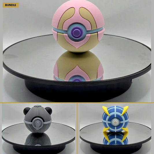Capture Ball Collector Set — Pastel, Industrial, Tech