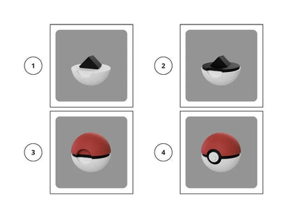 Custom Pokeball: 3D Printed Pokemon Collectible - HypedAnubis3D