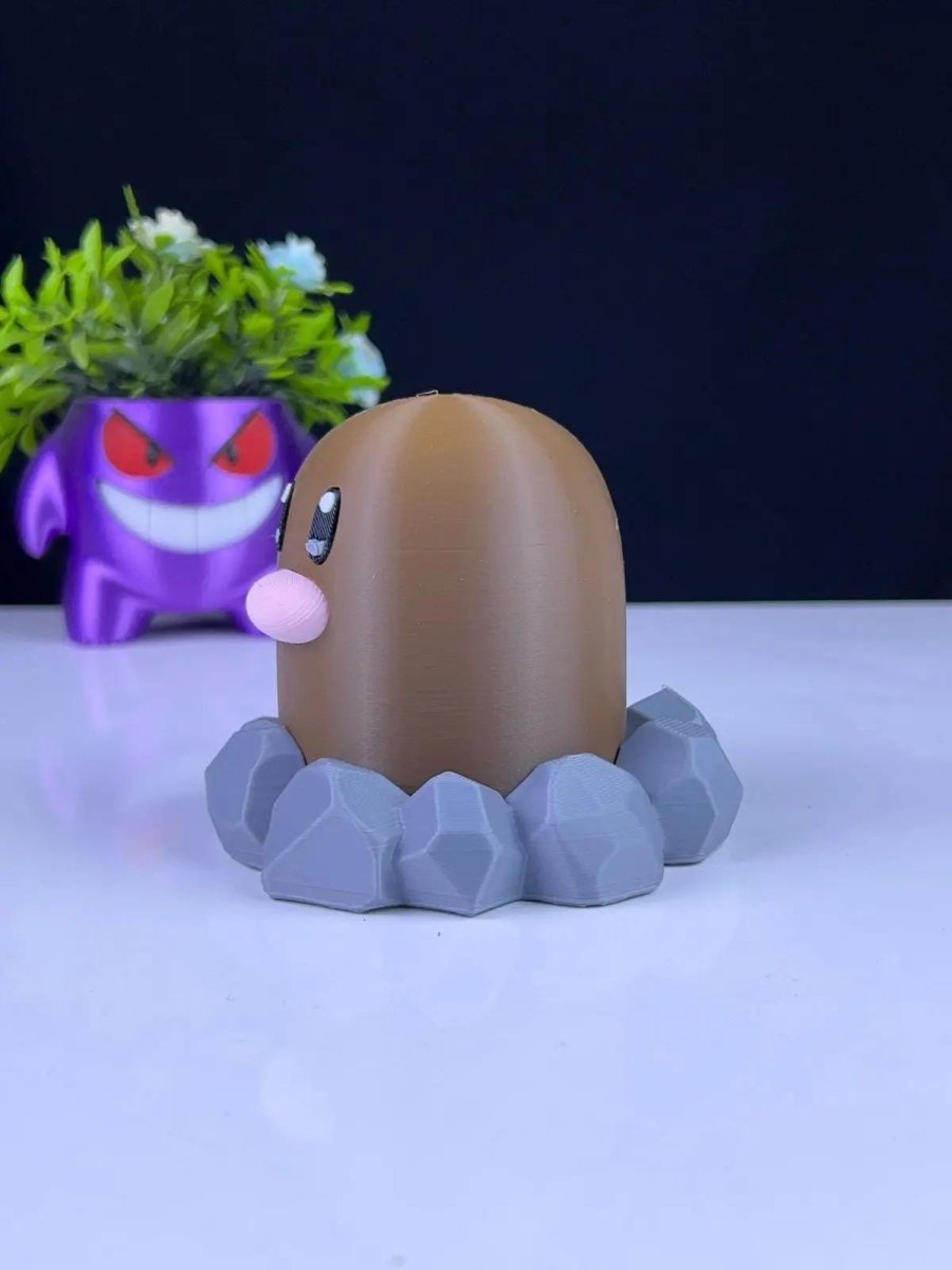 Diglett Figurine – 3D Printed Pokémon Collectible - HypedAnubis3D