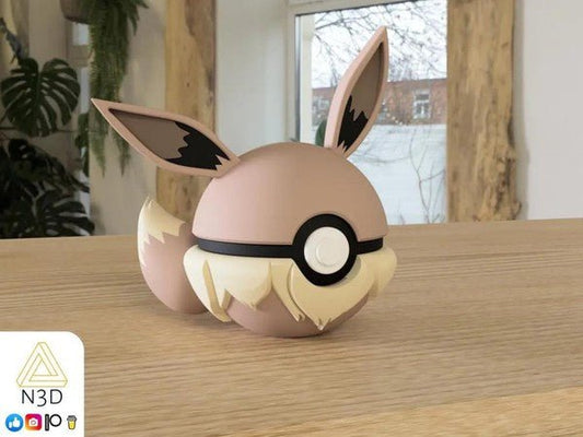 Eevee - Themed Pokéball – Evolution Starter Edition - HypedAnubis3D