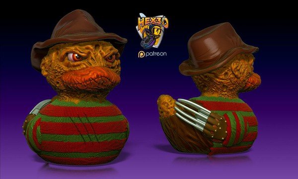 Freddy Kruger Rubber Duck – Spooky Collector’s Edition for Jeep Lovers - HypedAnubis3D