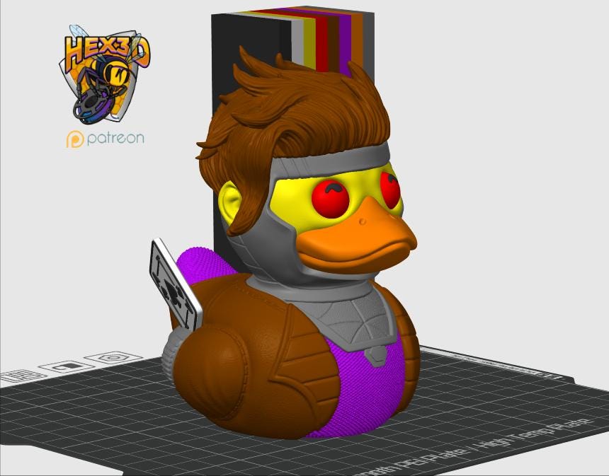 Gambit Rubber Duck – Mutant Cajun Style - HypedAnubis3D