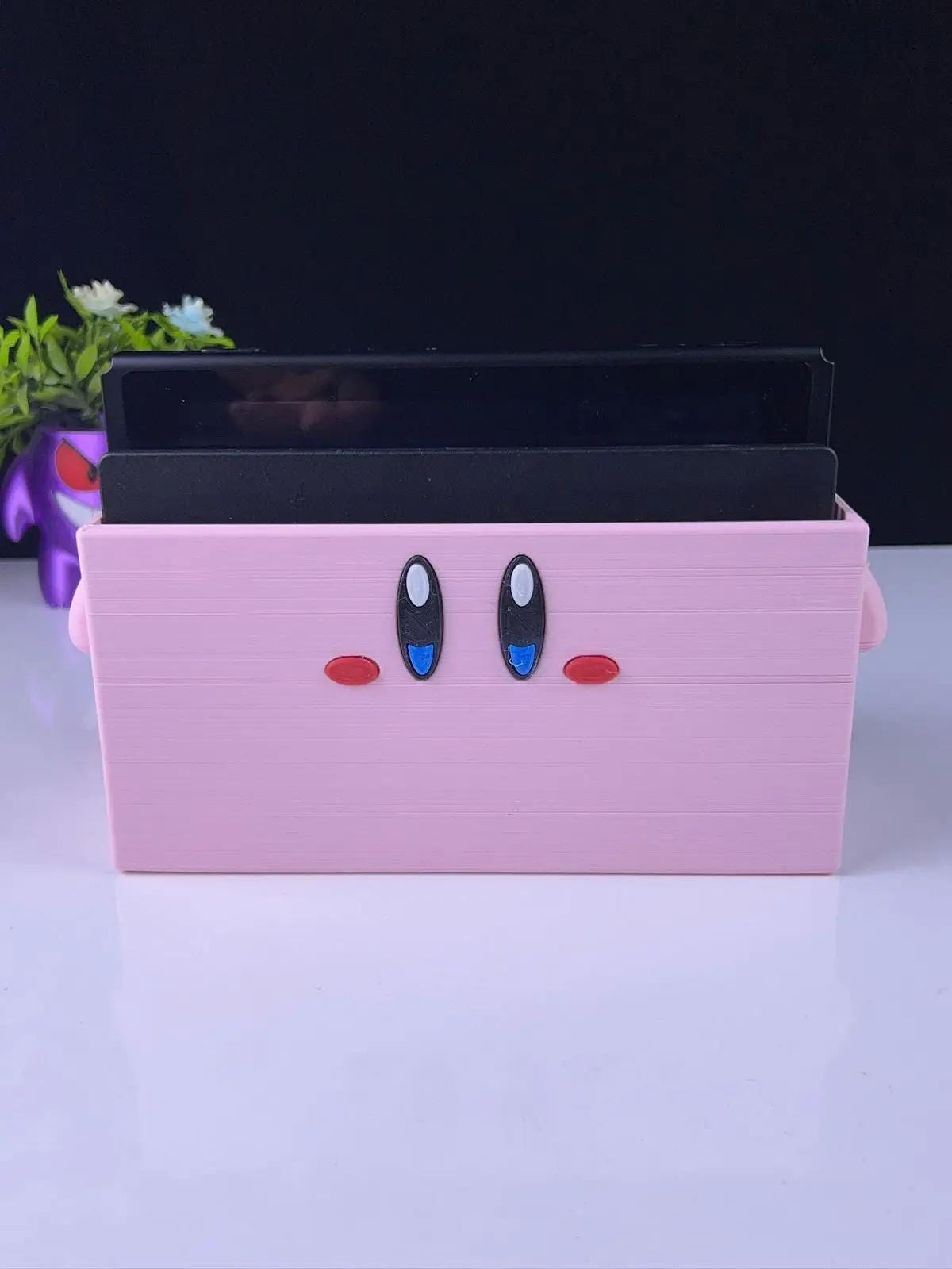 Kirby-Themed Nintendo Switch Dock Cover – 3D Printed Display Stand