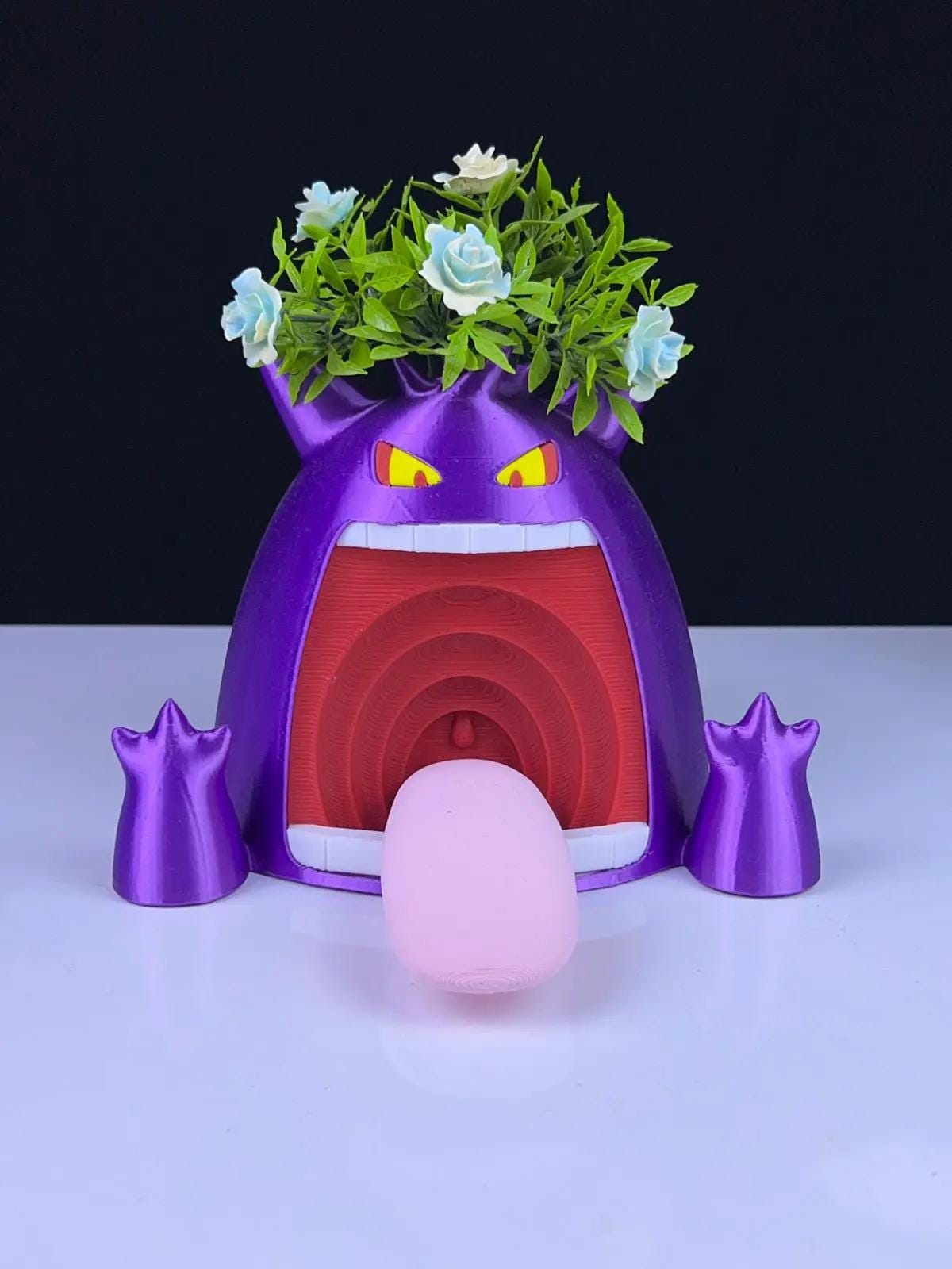 Gigantamax Gengar Vase – 3D Printed Pokémon-Themed Planter