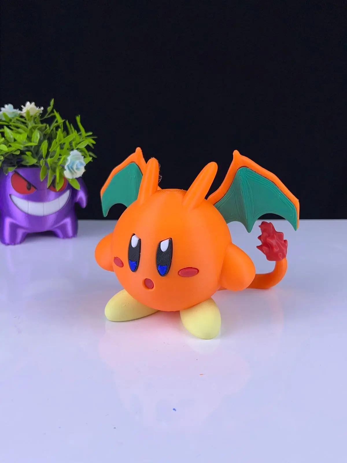 Kirby x Charizard Mashup – 3D Printed Collectible