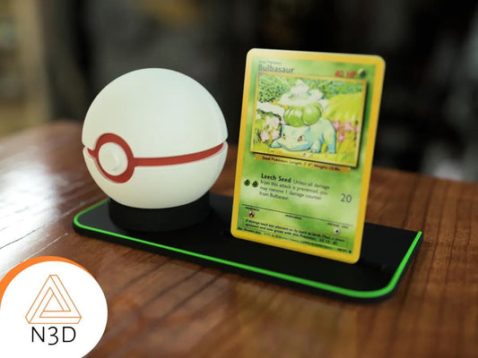 Pokeball & Pokémon Card Stand – Display Your Collection in Style