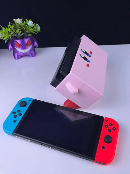 Kirby-Themed Nintendo Switch Dock Cover – 3D Printed Display Stand