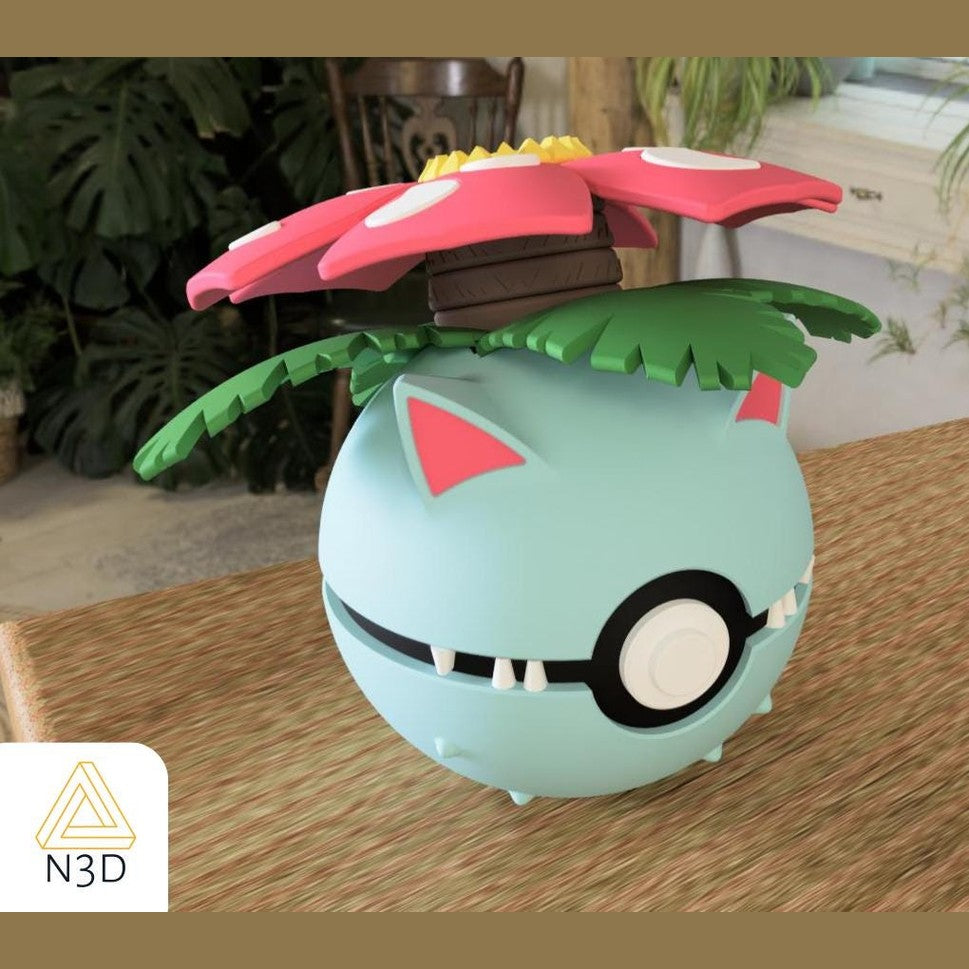 Close up of the plant titan collector ball showing leaf detail