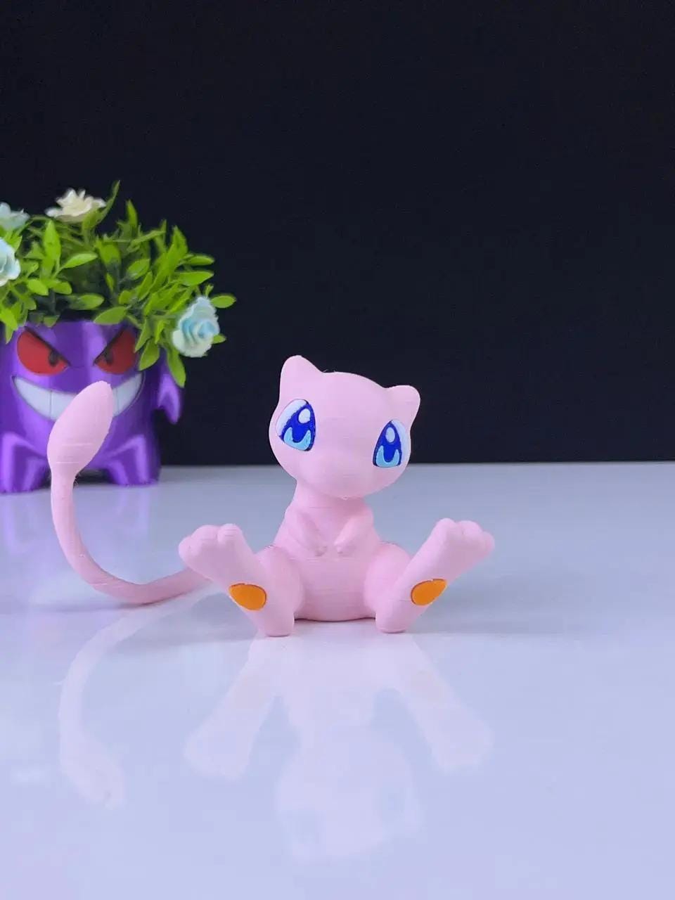 Mew 3D-Printed Figurine – Pokémon Collectible