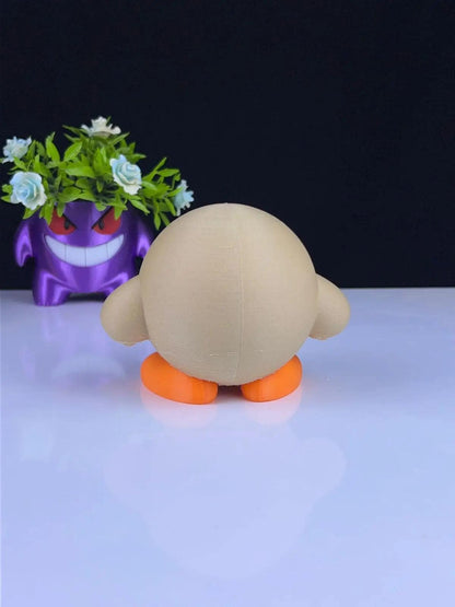 Kirby x Rowlet Mashup Figurine – 3D Printed Pokémon & Nintendo Mashup