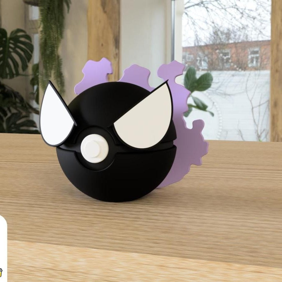 Gastly Inspired Display Piece Phantom Mist Collector Ball