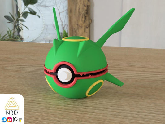 Rayquaza-Themed Pokéball – Legendary Dragon Edition