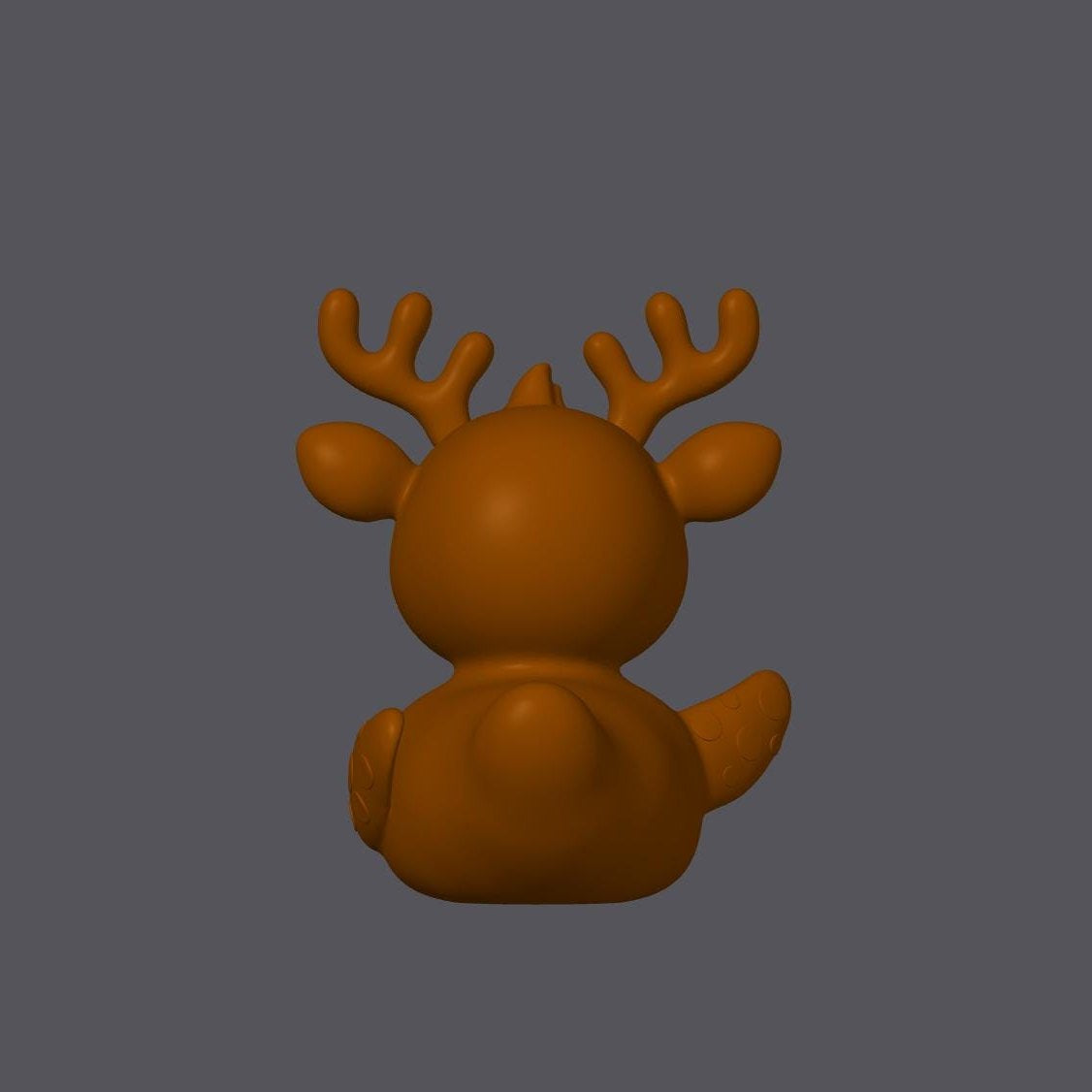 Holiday Reindeer Duck – Festive Rudolph-Inspired Display Figure