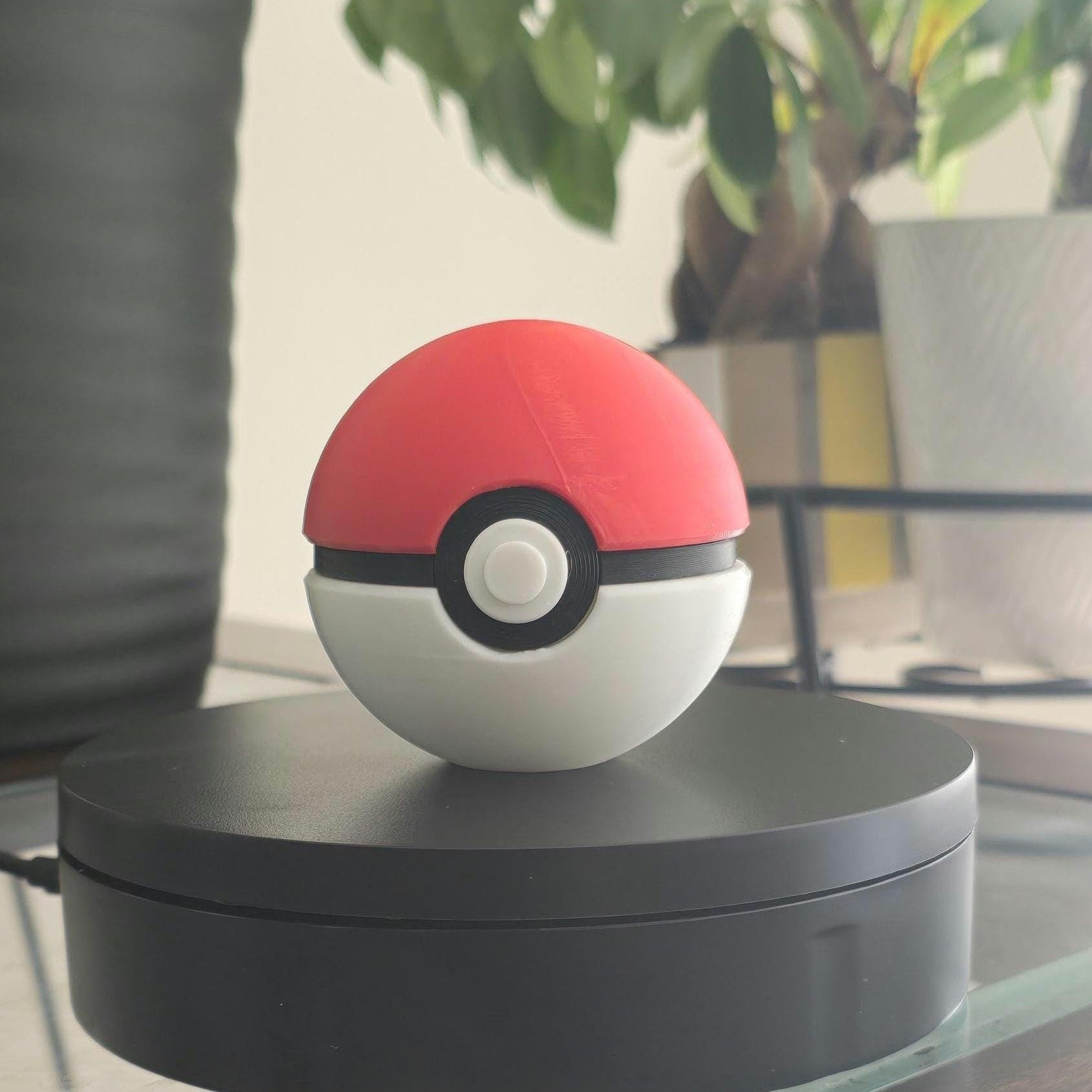 Classic Collector Ball Featuring Iconic Pokeball Design in Bold Red and White