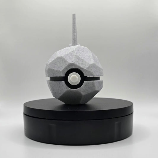 Rock Titan Pokéball | Granite Stone, 3D Printed Collector Ball
