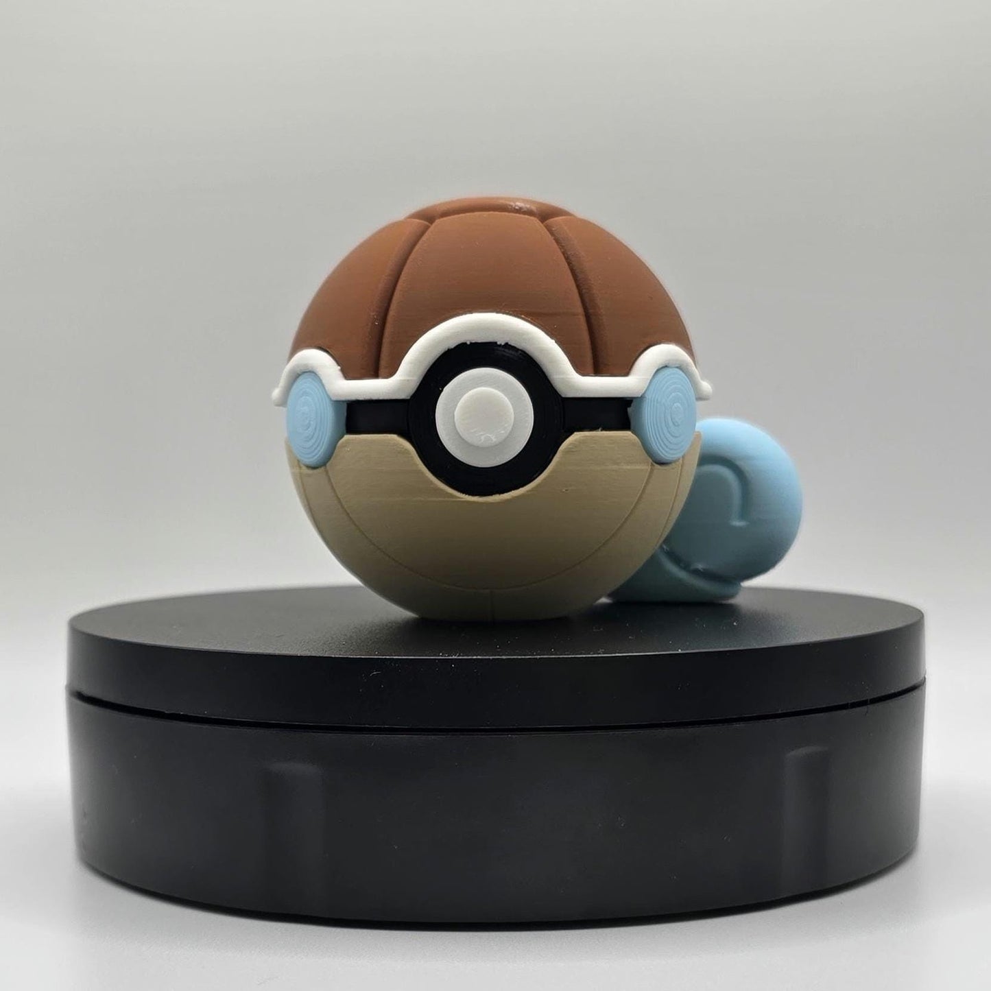 3D Printed Water Turtle Creature Ball Display – Shell Defender Inspired Collector Sphere