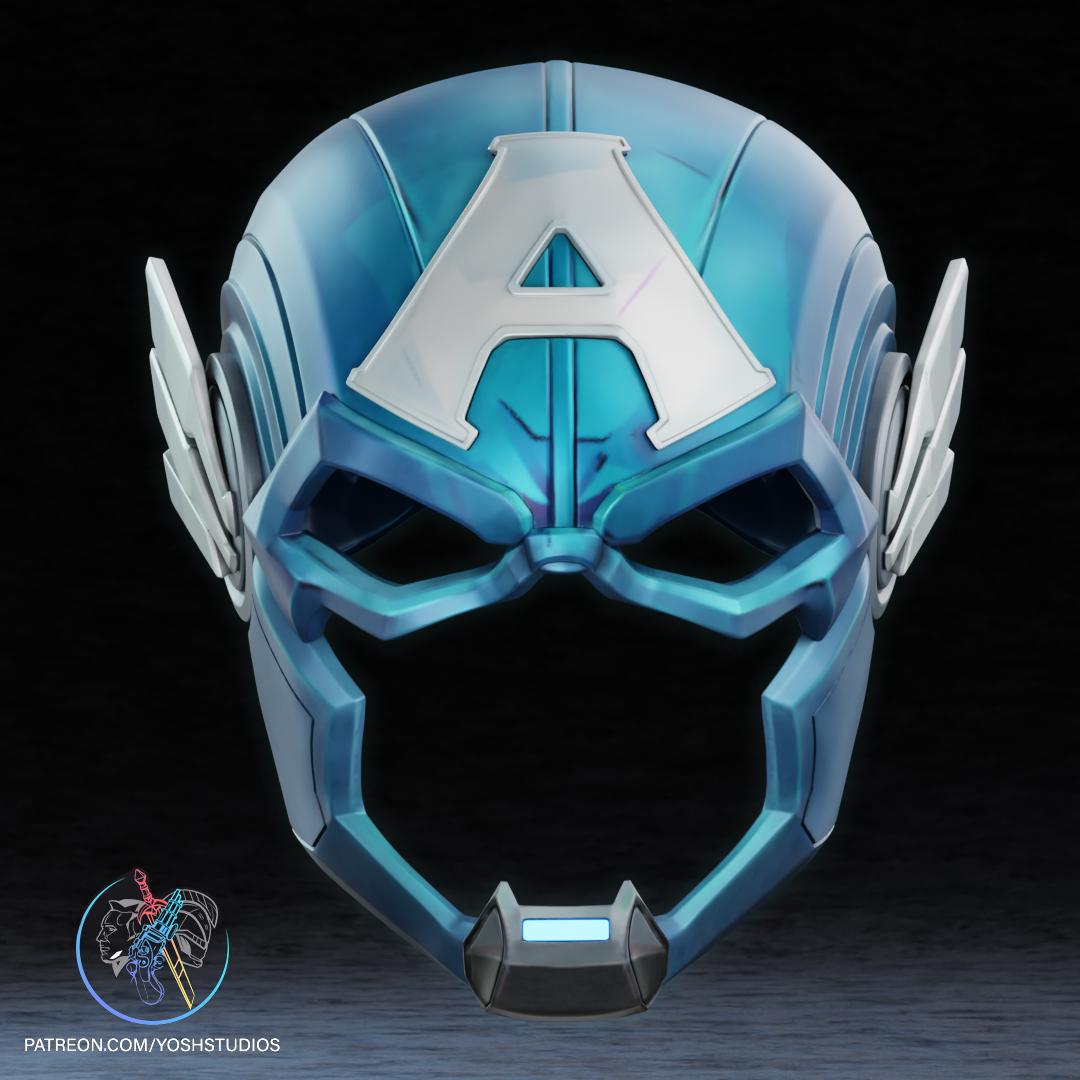 Captain America Collector Mask – Heroic Fan Display Piece
