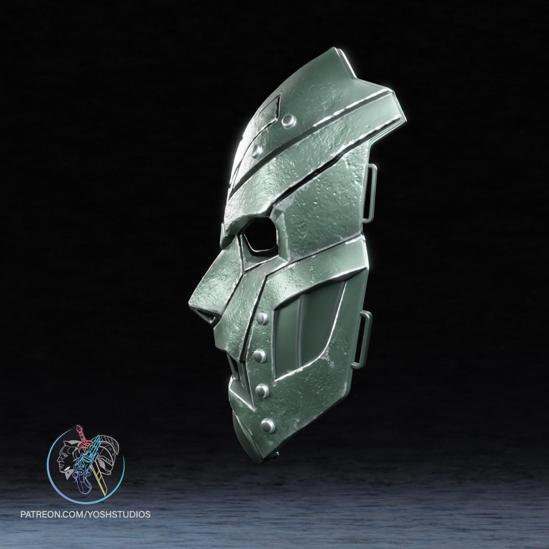 Iron Tyrant Mask Dr.Doom Inspired by a Legendary Villain