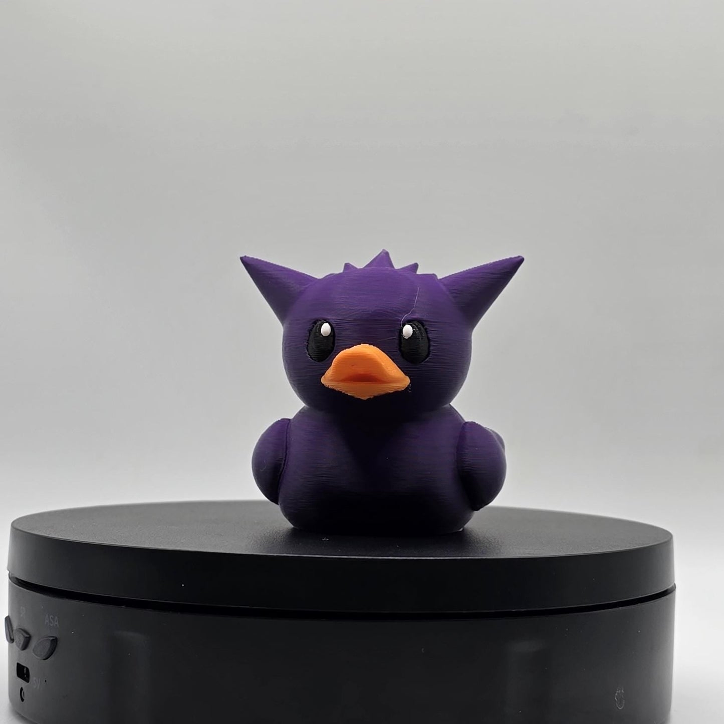 Gengar-Inspired Purple Collectible Duck Haunted Duckling