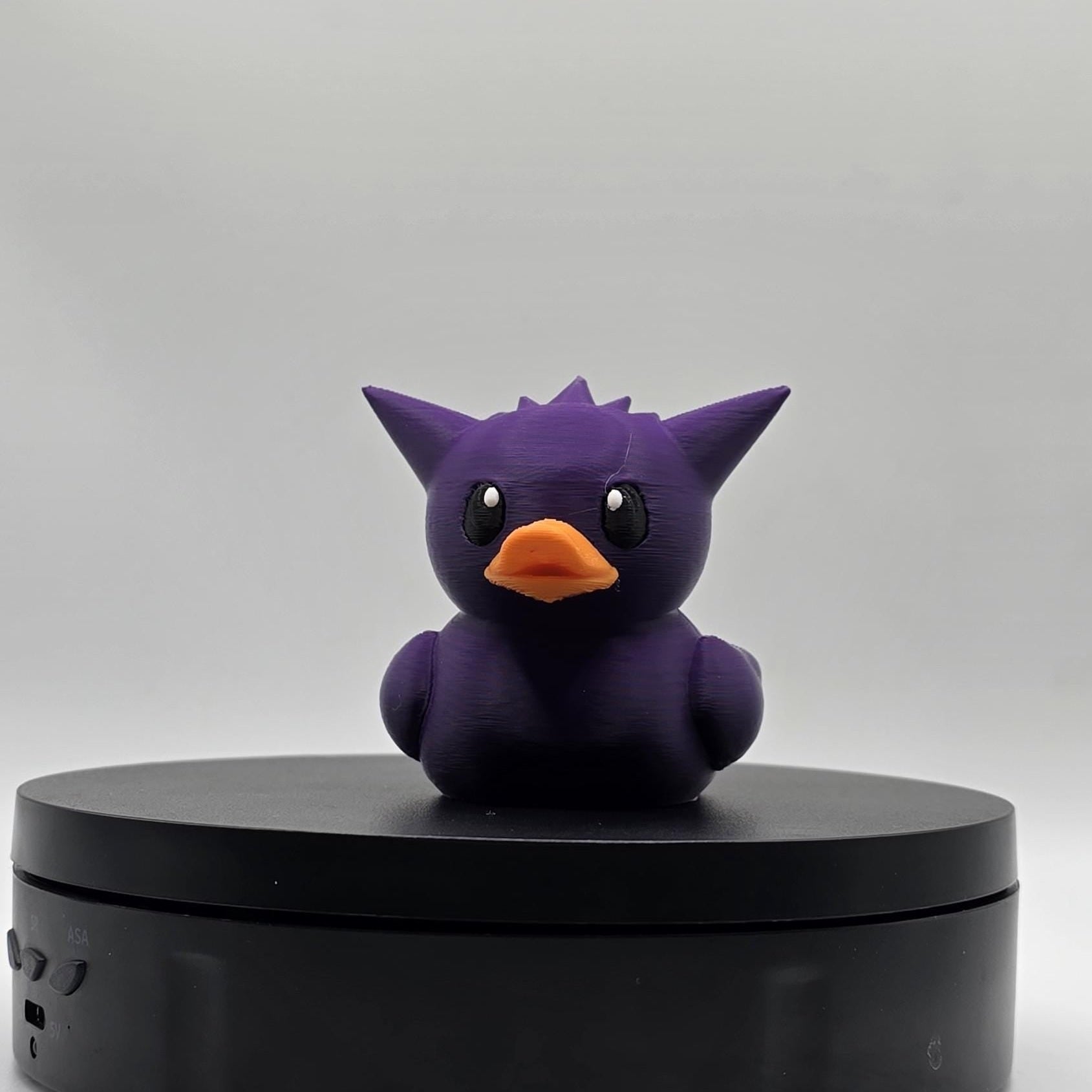 Gengar-Inspired Purple Collectible Duck Haunted Duckling