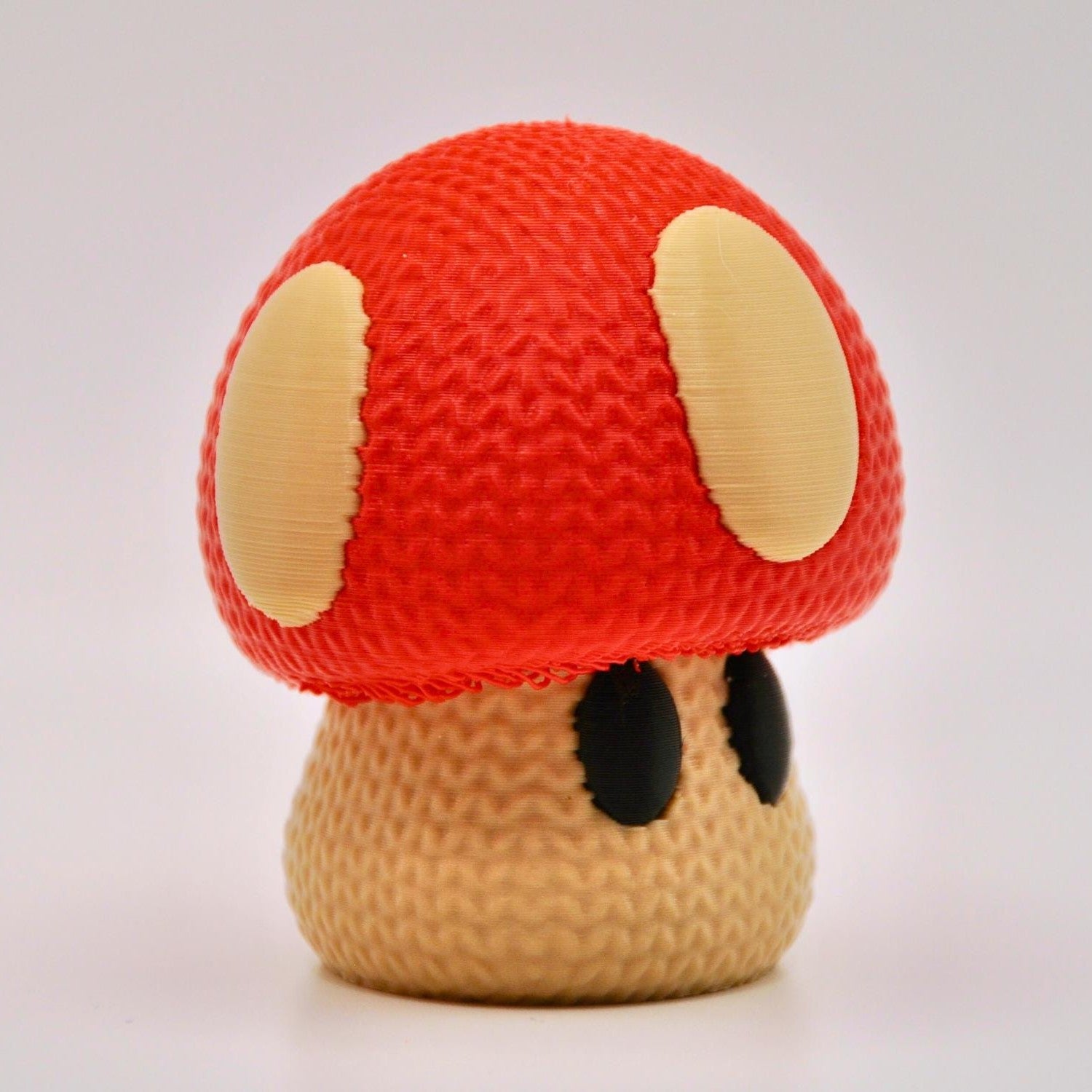 Knitted Power Up Mushroom Cozy Pixel Charm