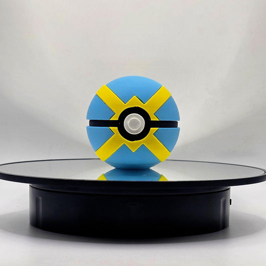Quick Ball Collector Sphere – Bold Blue and Yellow Fan Display