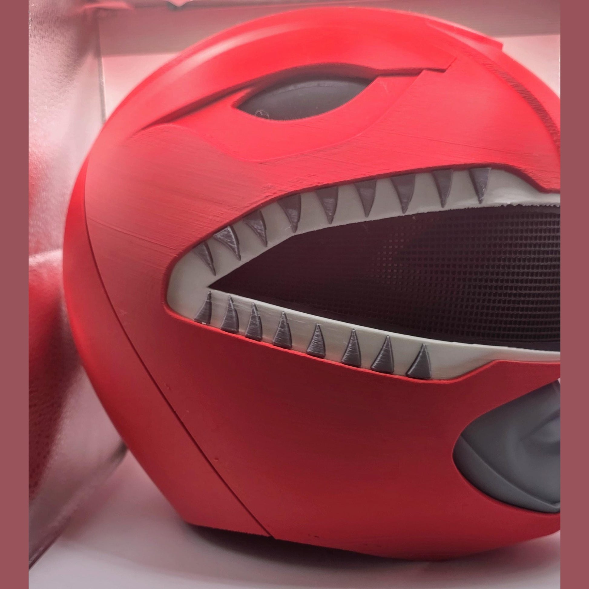 Red Ranger Inspired Cosplay Helmet