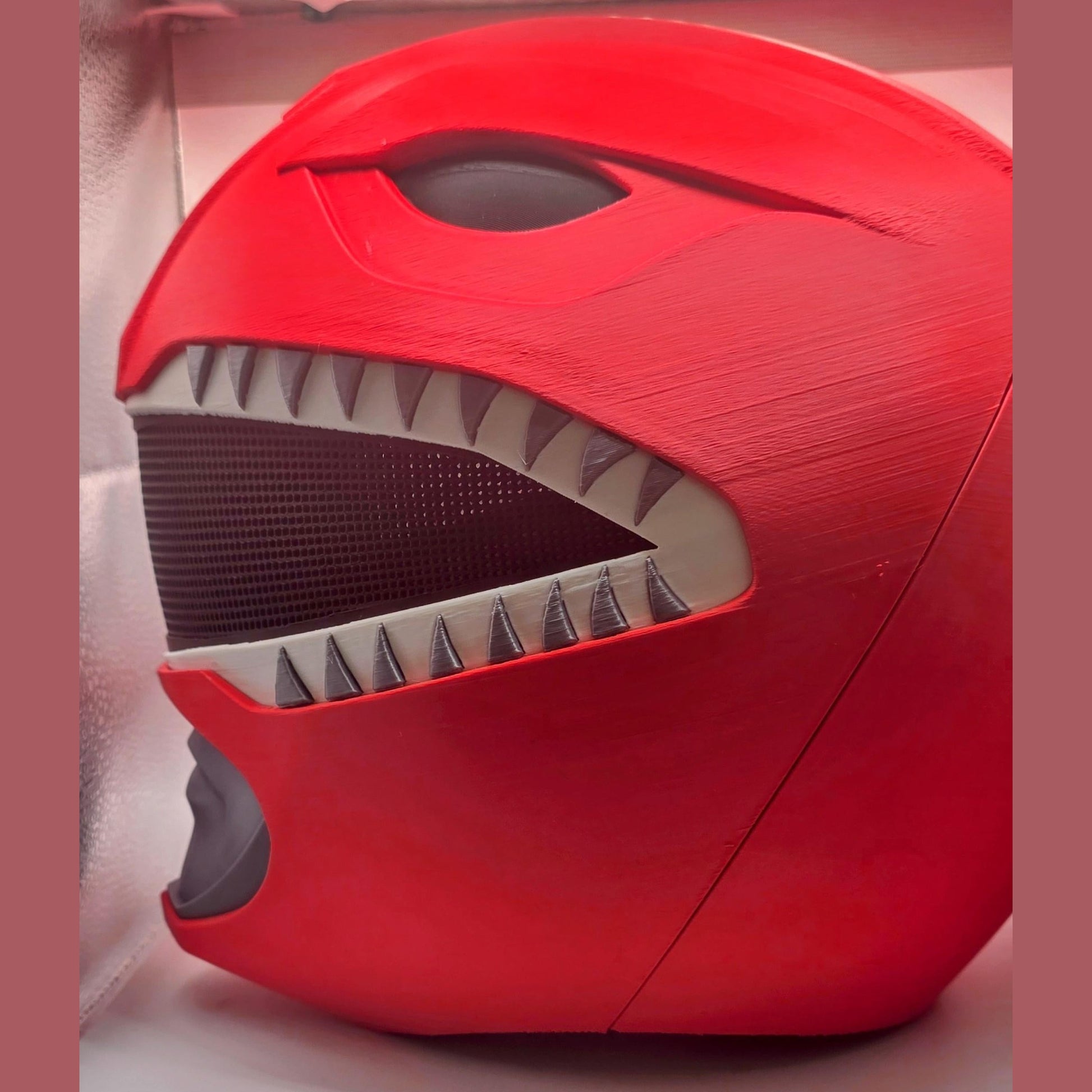 Red Ranger Inspired Cosplay Helmet