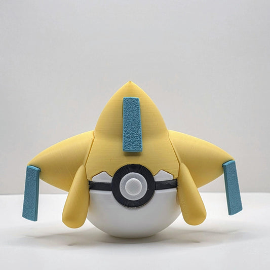 3D printed starry wishmaker creature ball with teal wish tag accents