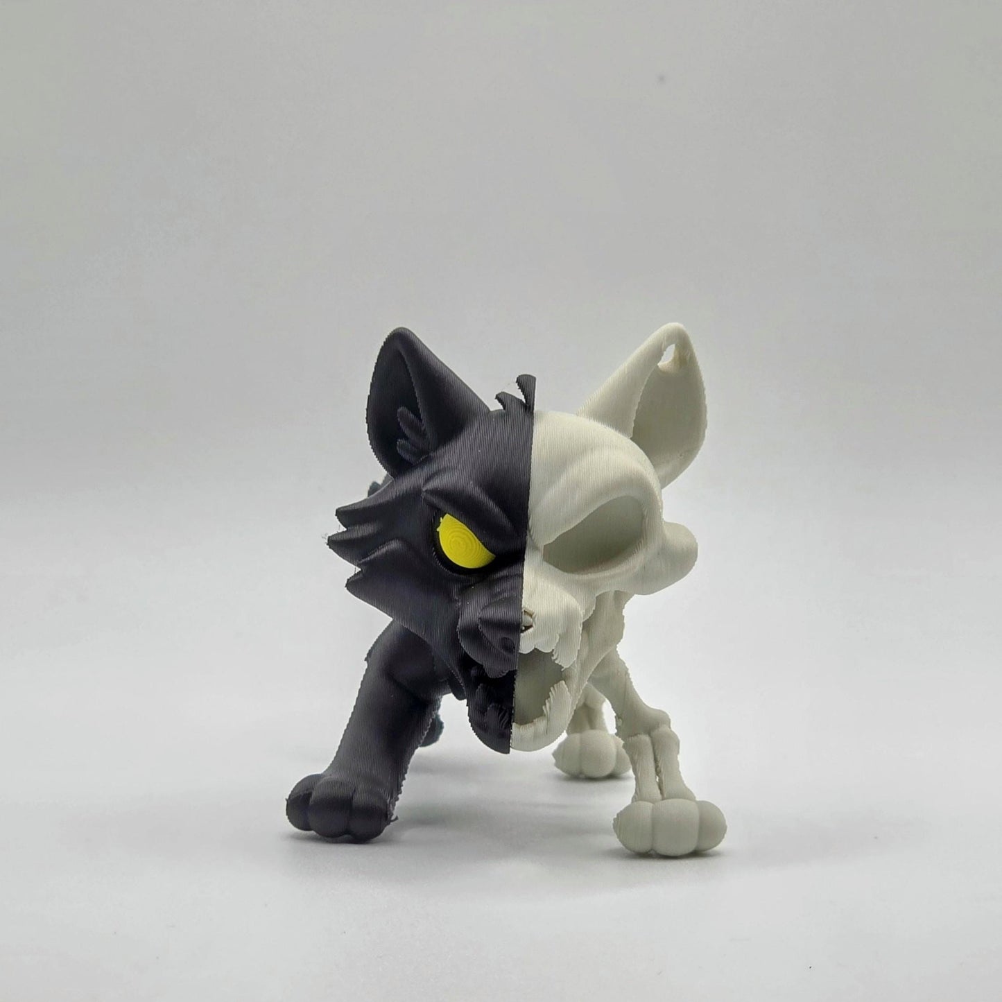 Half-Anatomy Wolf Figure – Fierce Display for Wild Souls
