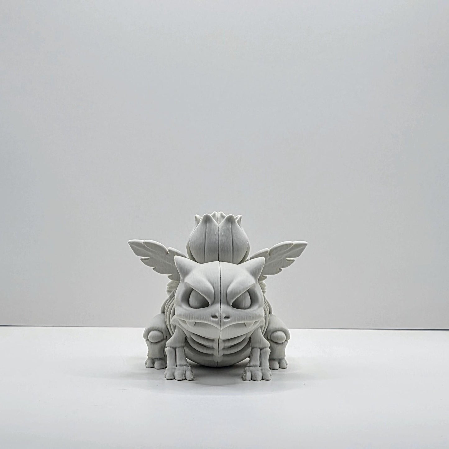 Blooming Beast Skeleton Figure – Botanical Fantasy Sculpture