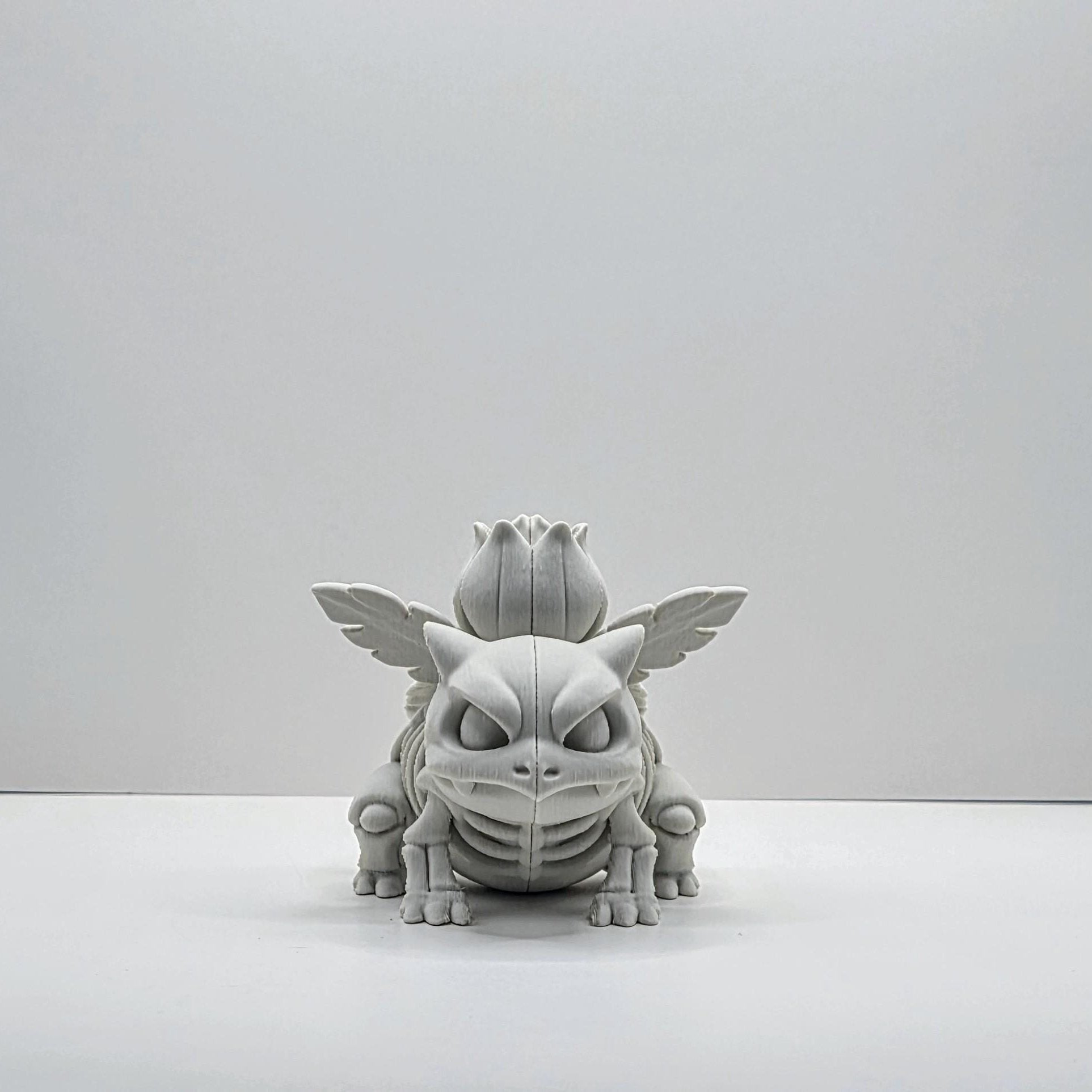 Blooming Beast Skeleton Figure – Botanical Fantasy Sculpture