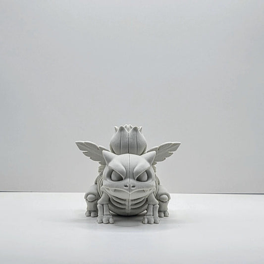 Blooming Beast Skeleton Figure – Botanical Fantasy Sculpture