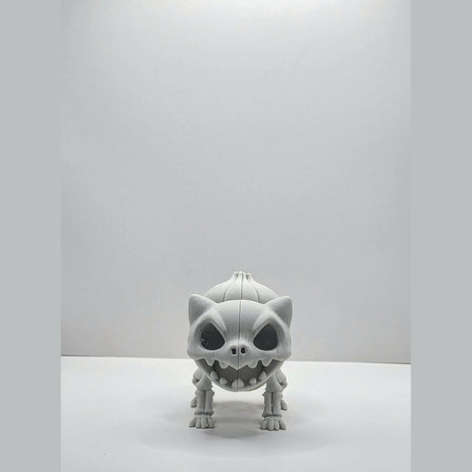 Skeletal Grass Creature-Inspired Figure – Bone-Style Collectible