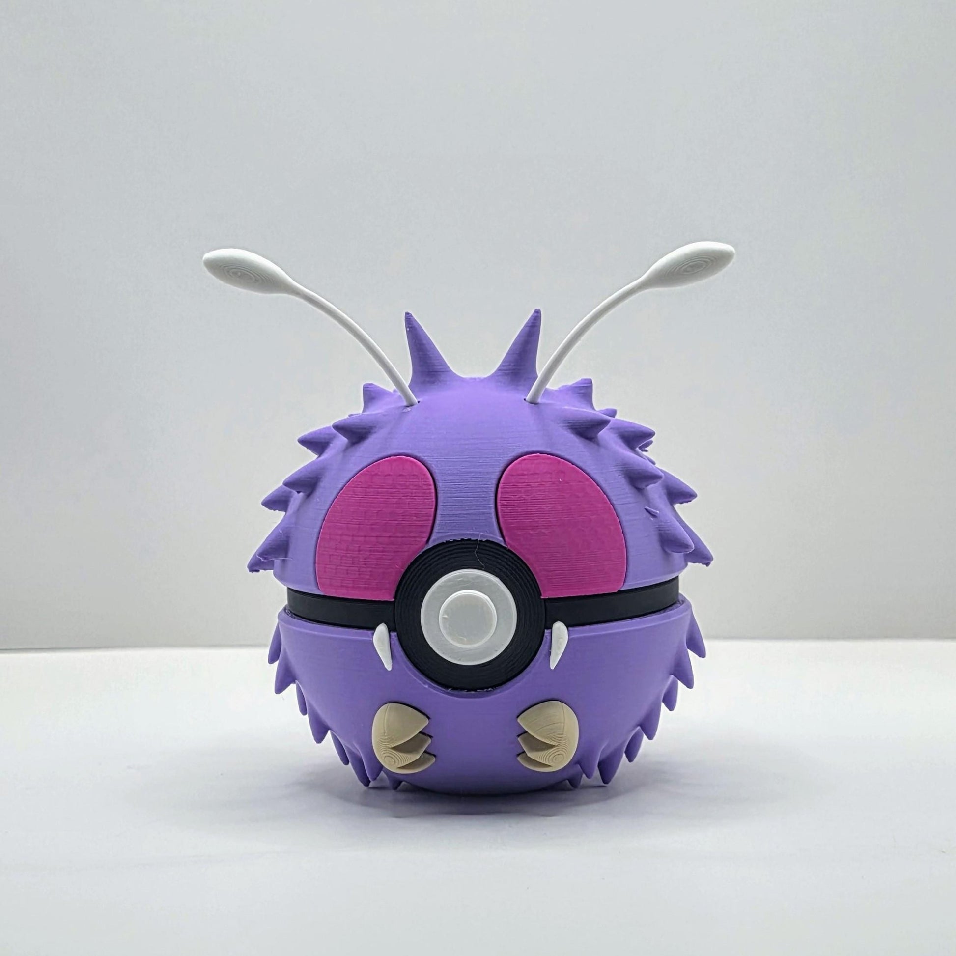 Fuzzy Bug-Inspired Creature Ball – Vibrant Purple Collectible Design
