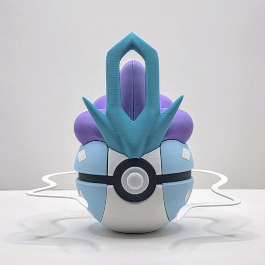 Mystic Guardian-Inspired Creature Ball – Elegant Blue & Purple Design