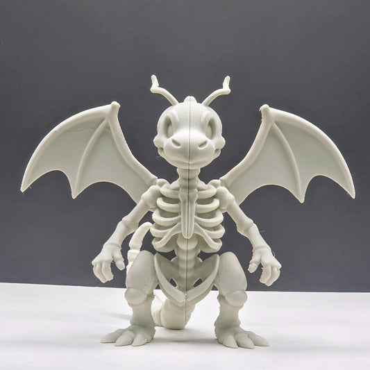 Skeletal Dragon Guardian Figure – Bone-Inspired Collectible