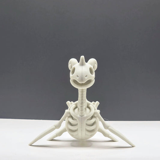 Skeletal Sea Guardian Figure – Bone-Inspired Creature Collectible